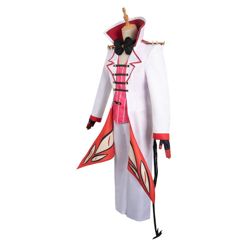 Lucifer Morningstar White Combat Suit Cosplay Costume