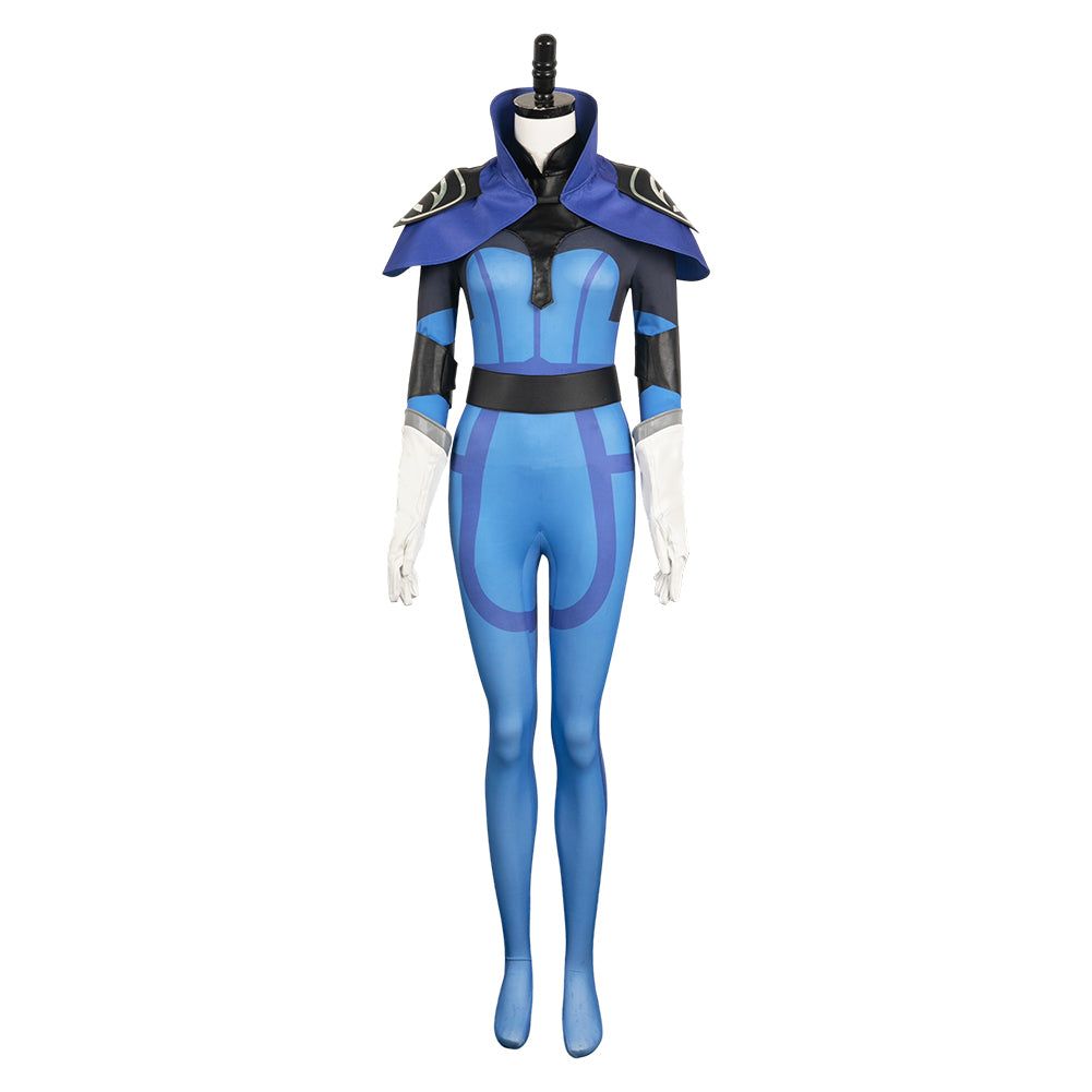 Luna Women Blue Jumpsuit Cosplay Costume