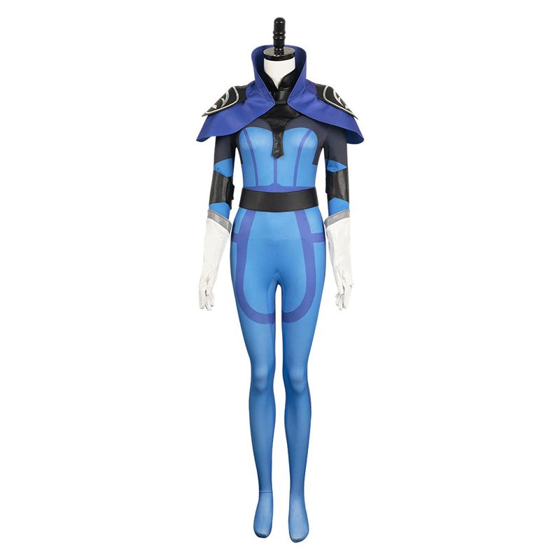 Luna Women Blue Jumpsuit Cosplay Costume