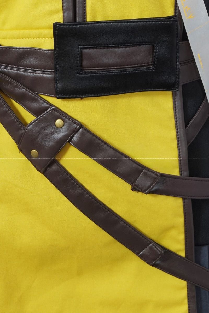 Scorpion Yellow and Black Ninja Warrior Cosplay Costume