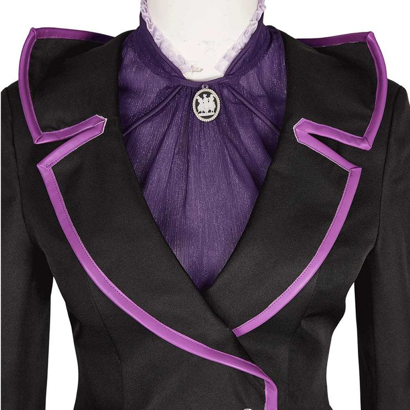 Agatha Women Black Purple Witch Outfit Cosplay Costume