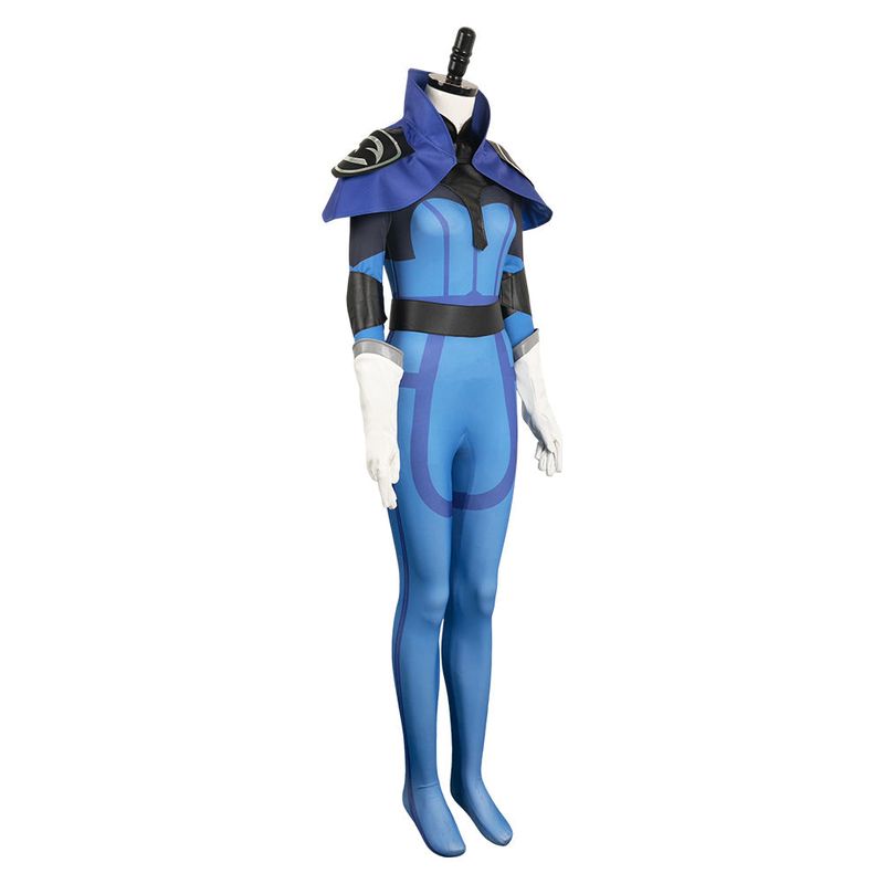 Luna Women Blue Jumpsuit Cosplay Costume