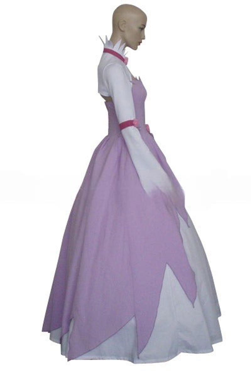 Code Geass Euphemia li Britannia Euphie Pink and White Elegant Gown Dress Cosplay Costume