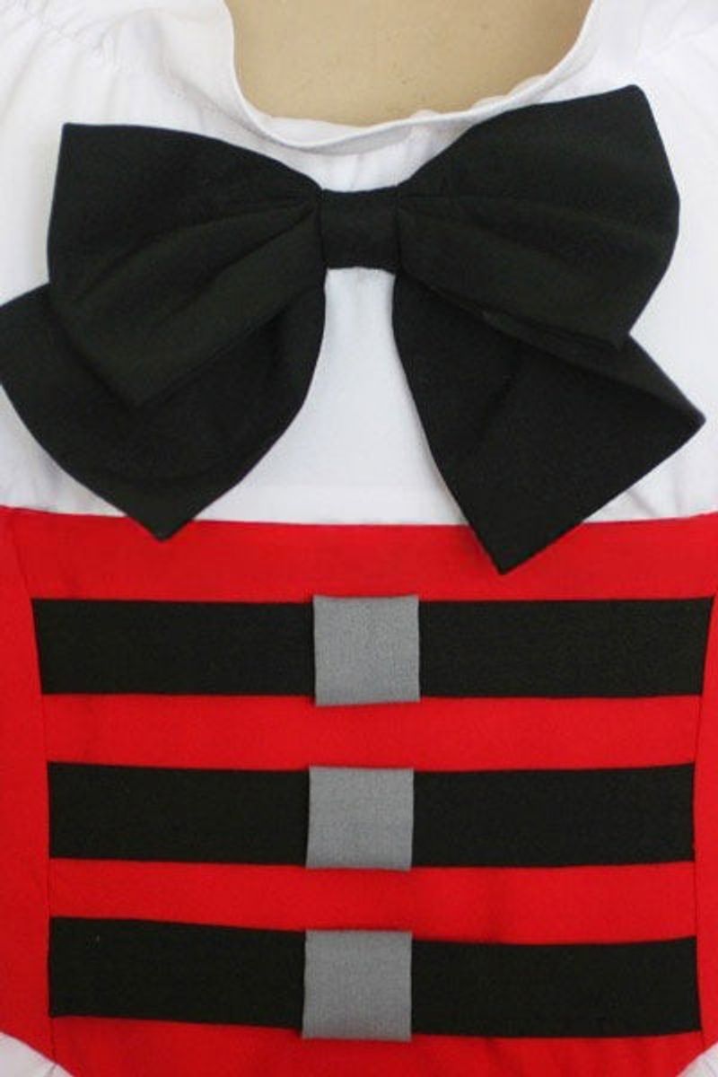 Code Geass C.C. Red White Maid Dress Cosplay Costume