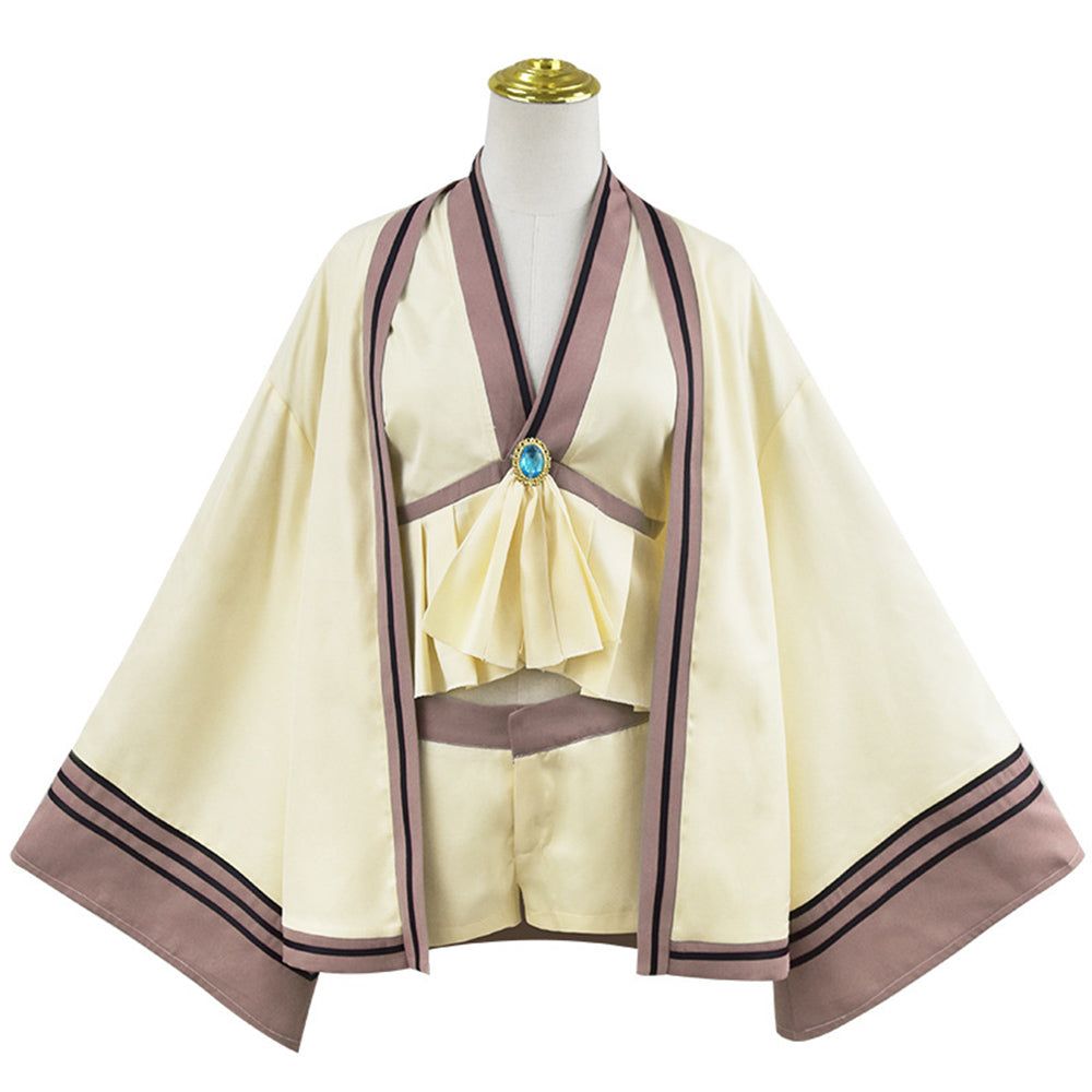 Sousou No Frieren Elf Serie Women Beige Outfit Cosplay Costume