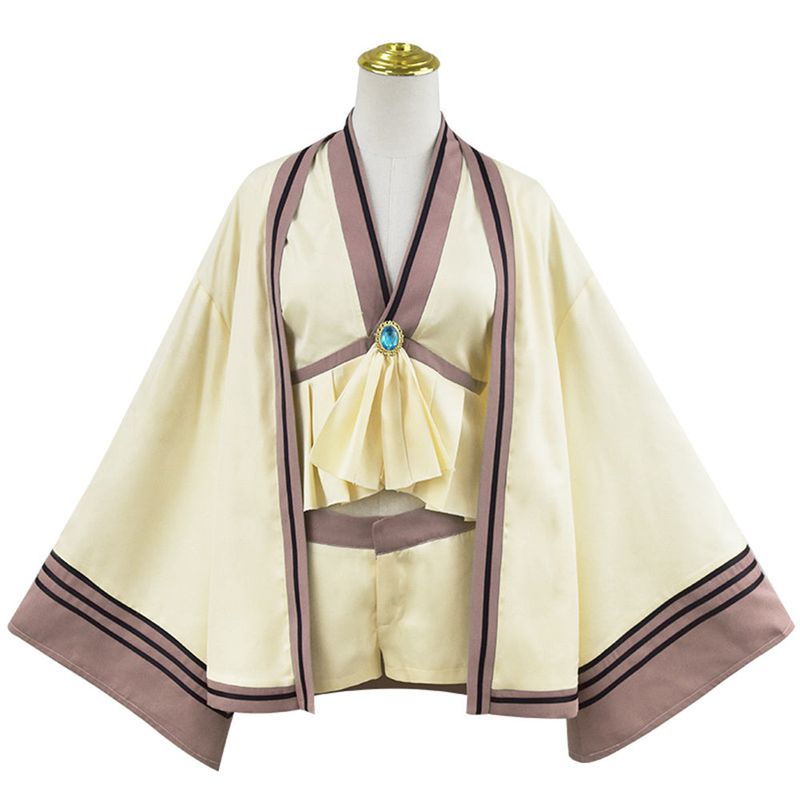 Sousou No Frieren Elf Serie Women Beige Outfit Cosplay Costume