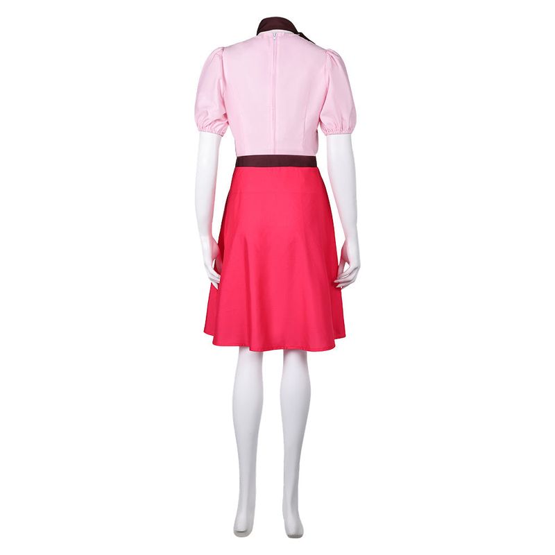 Niffty Women Pink Printed Dress Cosplay Costume