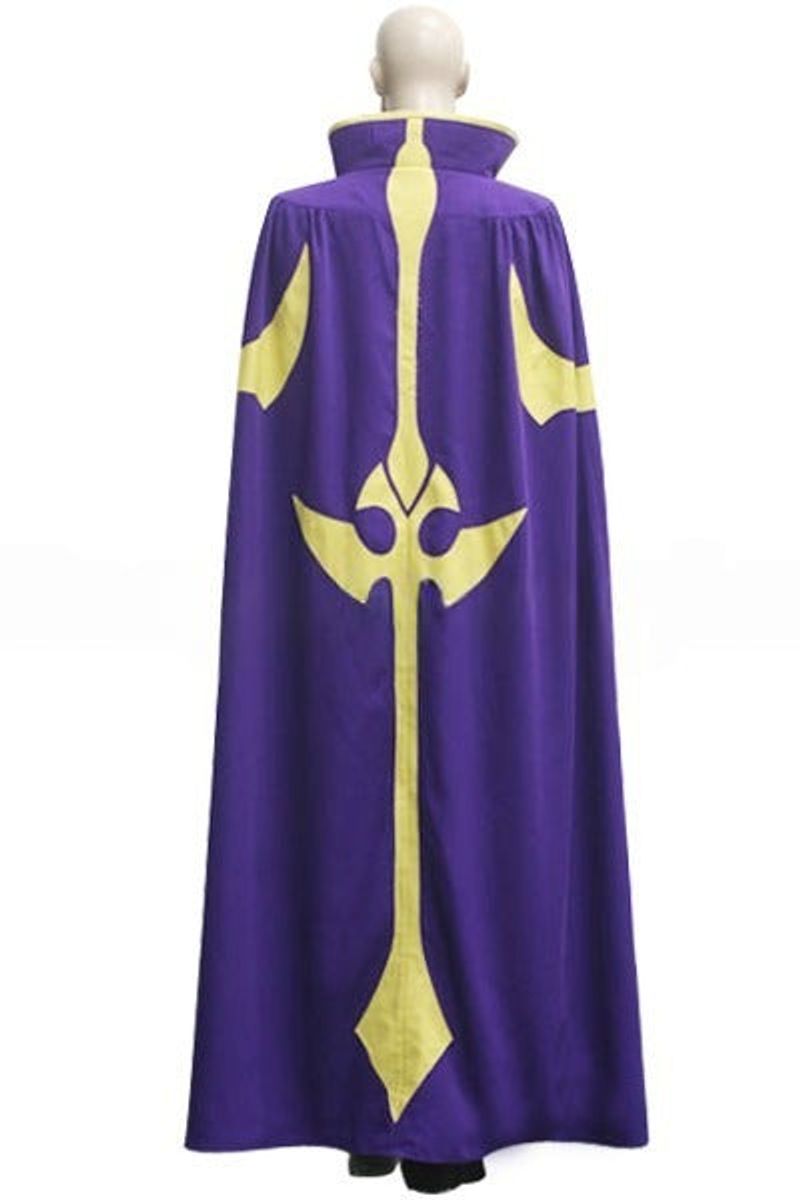 Code Geass Knight of Nine Nonette Enneagram Purple and White Knight Cosplay Costume