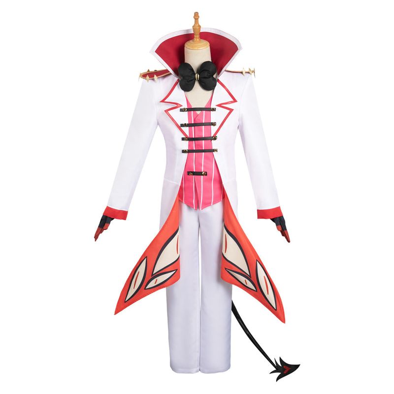 Lucifer Morningstar White Combat Suit Cosplay Costume
