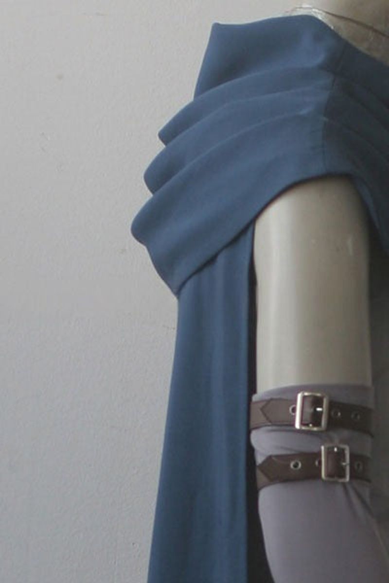 Levi Dark Blue Cloak Cosplay Costume