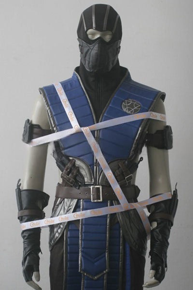 Sub-Zero Kuai Liang Blue Ninja Cosplay Costume