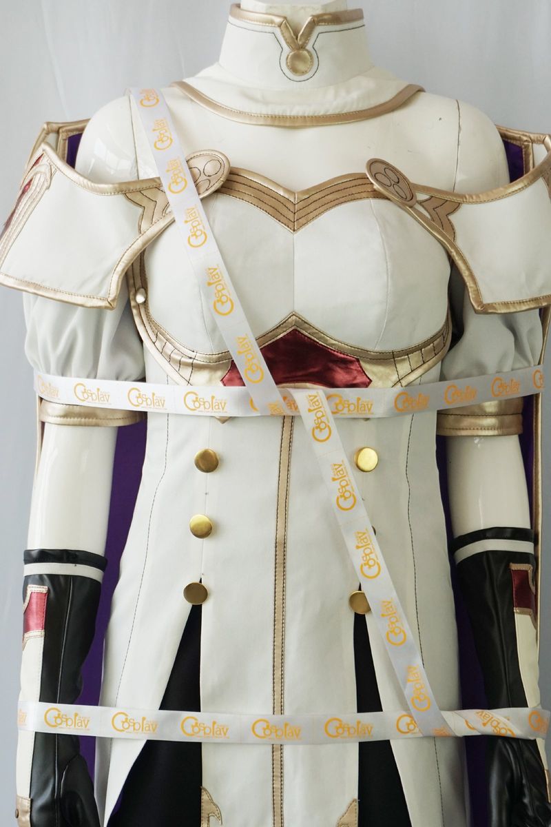 Celica White and Purple Warrior Cosplay Costume
