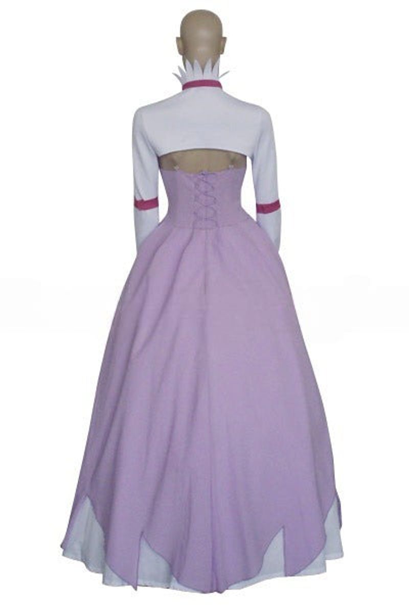 Code Geass Euphemia li Britannia Euphie Pink and White Elegant Gown Dress Cosplay Costume