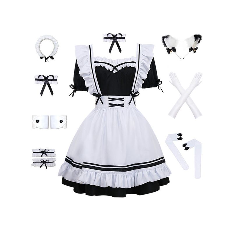 Queen Nikki Women White Lolita Cosplay Costume