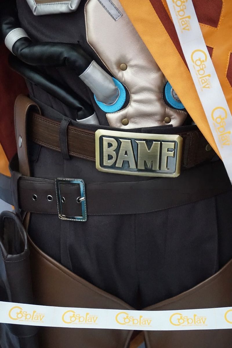 McCree Brown Red Cosplay Costume