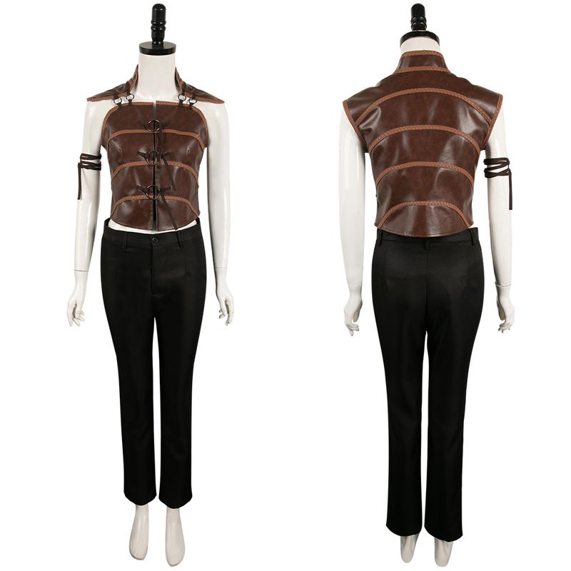Senua Women Brown Outfit Cosplay Costume