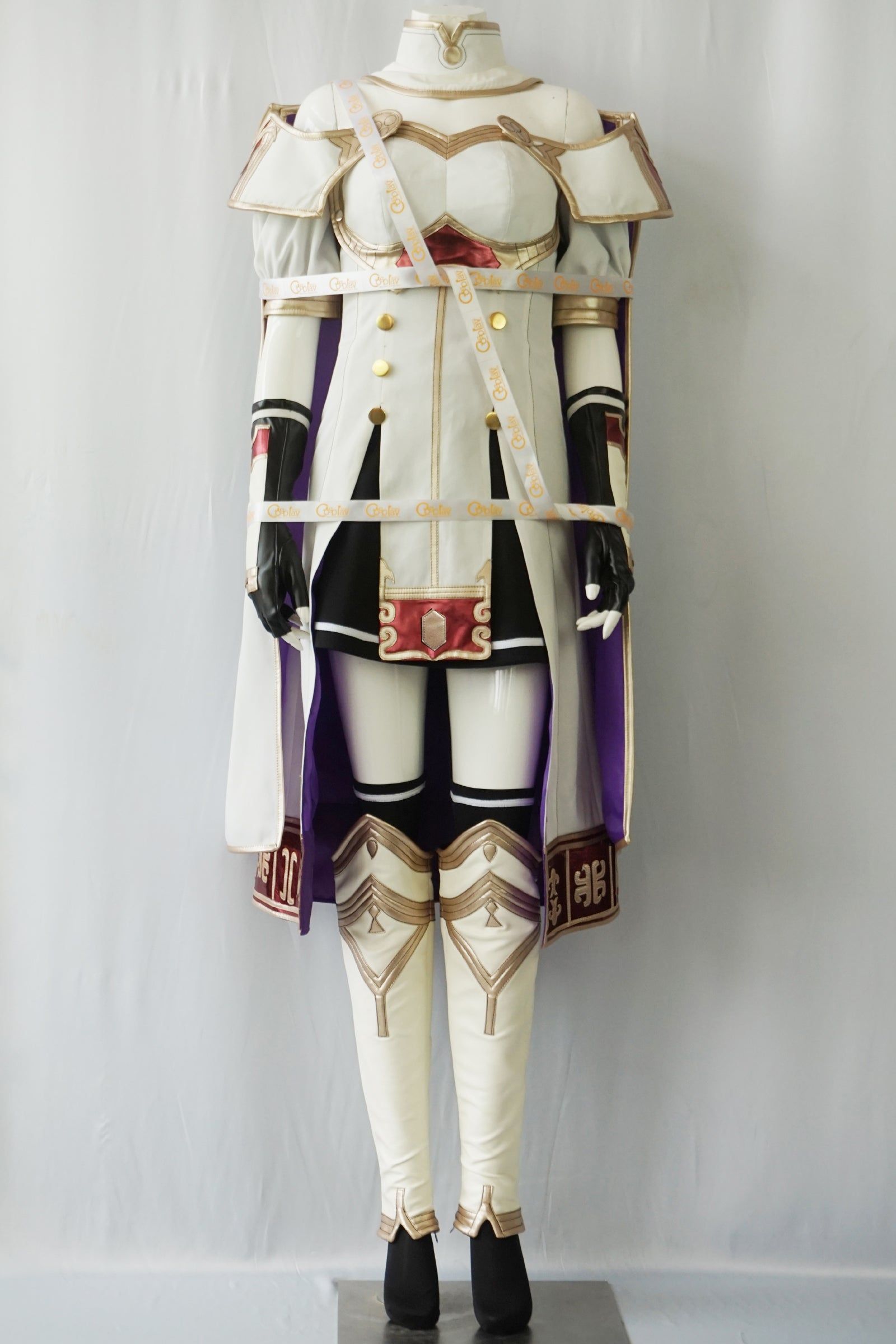 Celica White and Purple Warrior Cosplay Costume