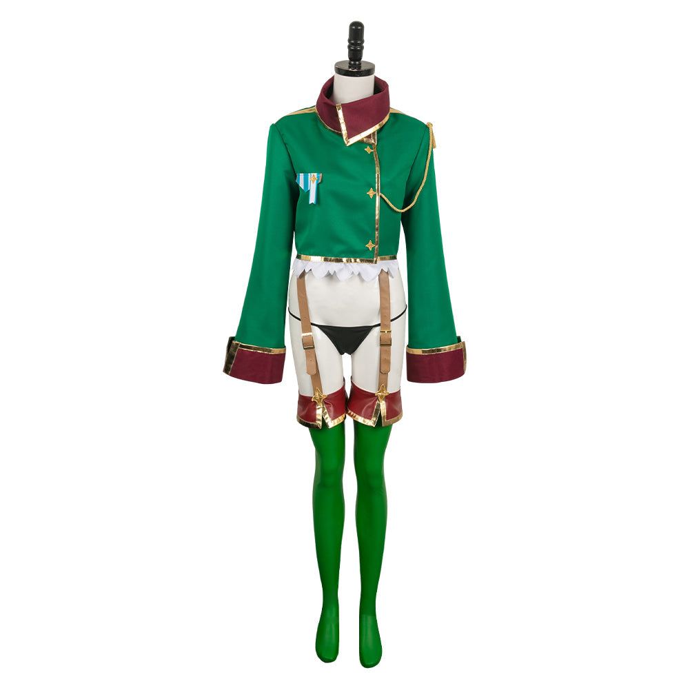 Araga Kiwi Women Green Outfit Cosplay Costume