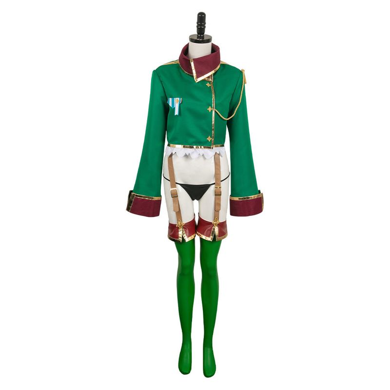 Araga Kiwi Women Green Outfit Cosplay Costume