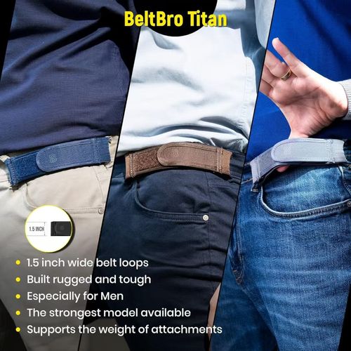 Men's Stretch Belt Ultra-soft padding for ostomy bags, low back pain and wheelchairs