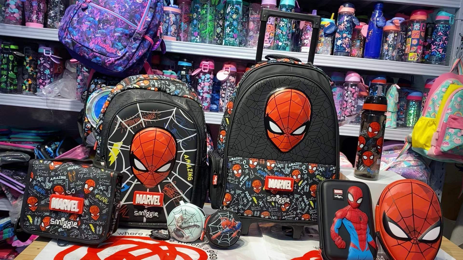 Smiggle mask spider-man boy trend schoolbag