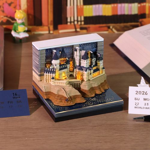 Chinese Panda Cultural Creative 3D Memo Pad | Custom Calendar Sticky Note Pad with Panda Patterns, Kawaii Desk Decor Stationery Gift Setsfor Kids Christmas Gift