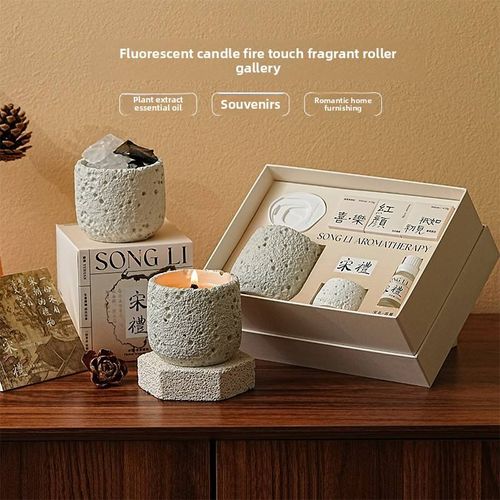 Songli Lengshan High-End Creative Gift Set Handmade Modern Aromatherapy Soy Wax Candle Long-lasting Fragrance for Bedroom