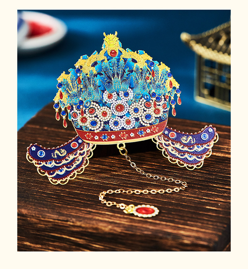 National Museum of China Twelve Dragons and Nine Phoenixes Crown - Metal Hollowed-Out Bookmark - Unique Cultural and Creative Gift