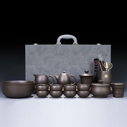 Chinese Luxury Zisha Teaware Set Exquisite Home Tea Service for Sophisticated Entertaining Complete Ceramic Kit