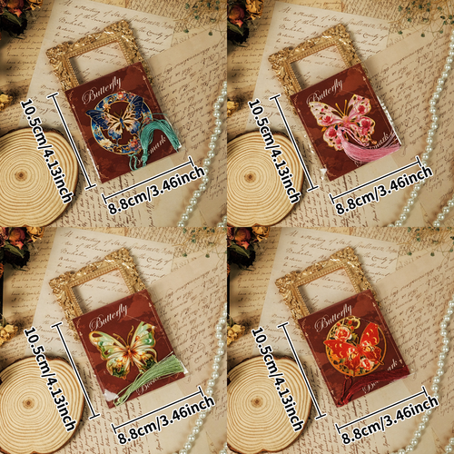 Hot Sale High Color Value Various Butterfly Theme Hollow Metal Bookmark Student Birthday Gift Engraving Essential Reading