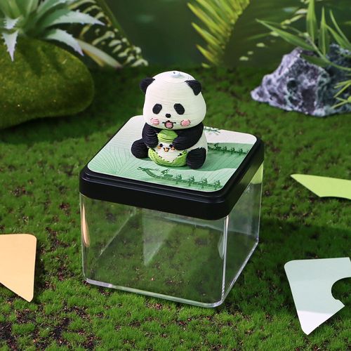 Chinese Panda Cultural Creative 3D Memo Pad | Custom Calendar Sticky Note Pad with Panda Patterns, Kawaii Desk Decor Stationery Gift Setsfor Kids Christmas Gift