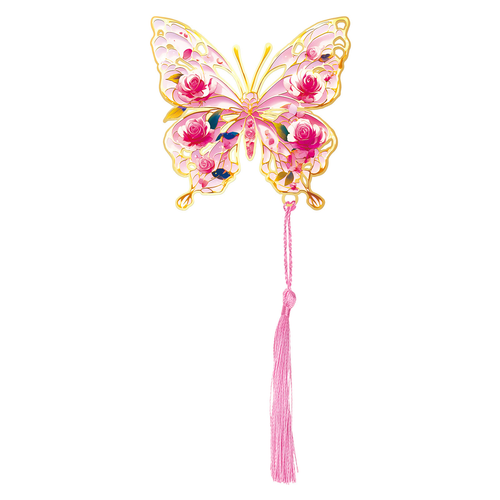 Hot Sale High Color Value Various Butterfly Theme Hollow Metal Bookmark Student Birthday Gift Engraving Essential Reading