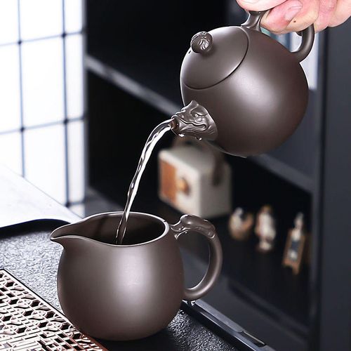 Chinese Luxury Zisha Teaware Set Exquisite Home Tea Service for Sophisticated Entertaining Complete Ceramic Kit