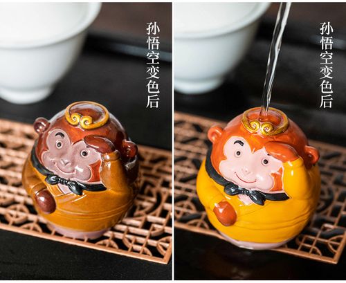 Journey to the West Color-Changing Tea Pets - Sun Wukong-Tang Monk - Raisable Resin Tea Table Decor - Multiple Styles - Holiday Gift
