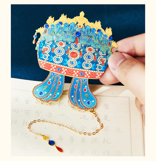 National Museum of China Twelve Dragons and Nine Phoenixes Crown - Metal Hollowed-Out Bookmark - Unique Cultural and Creative Gift