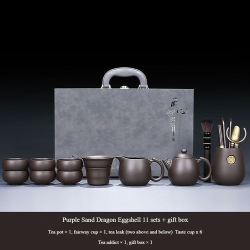 Chinese Luxury Zisha Teaware Set Exquisite Home Tea Service for Sophisticated Entertaining Complete Ceramic Kit