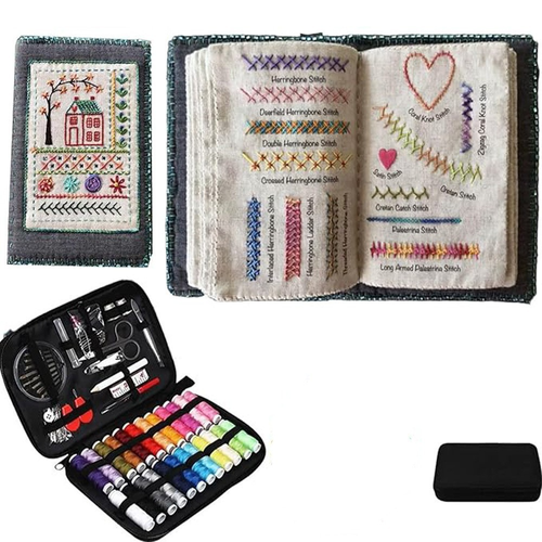 Stitch Book embroidery book, needlework book, needlework loose-leaf book, linen DIY stitch book