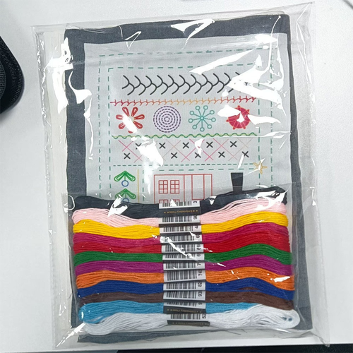 Stitch Book embroidery book, needlework book, needlework loose-leaf book, linen DIY stitch book