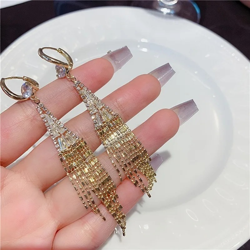 Hot sale 49% off-Diamond Tassel Earrings