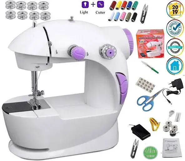 🔥💯🏹 Household Small Mini Sewing Machine Household Mini Electric Desktop Multi-Function Automatic Sewing Machine.💫😎👉