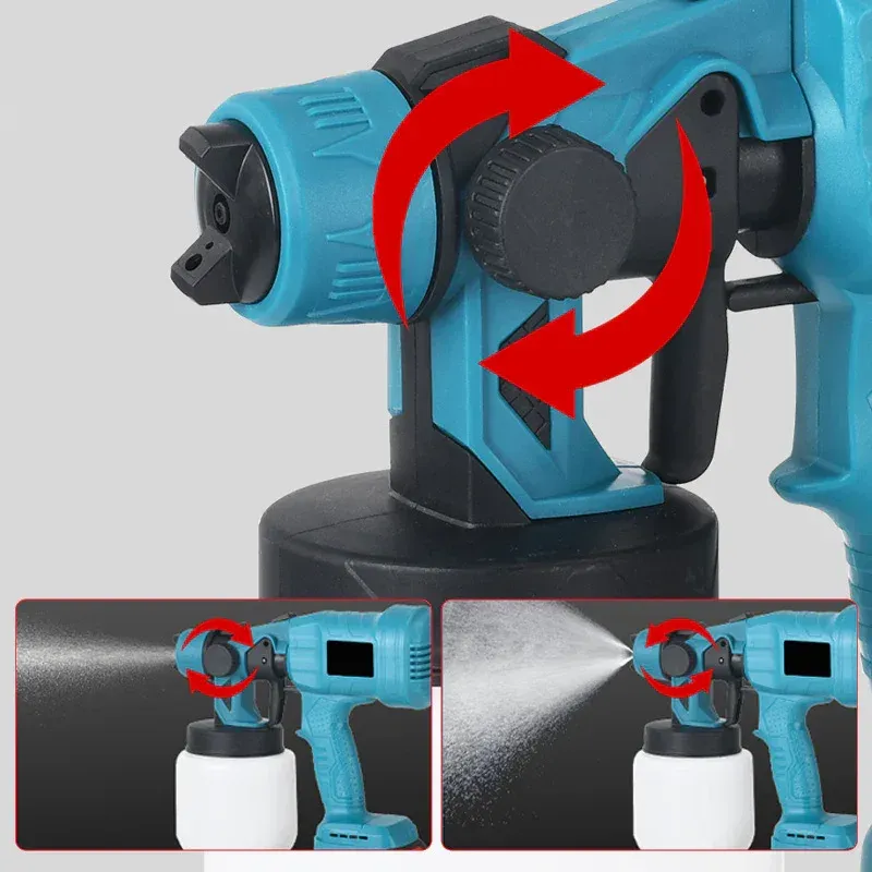 Cordless high pressure paint sprayer - 2 Batteries