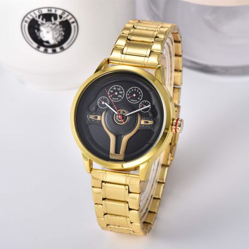 Fashion Car steering Wheel Dial Watch