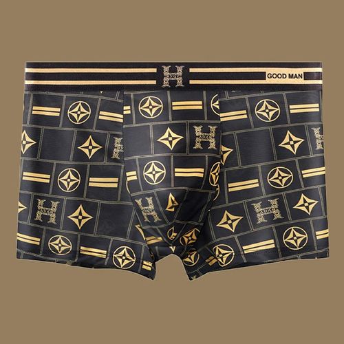 Men's Luxury Printed Breathable Cooling Boxer Briefs(3 Pc)