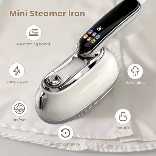 💨 6-Gear LCD Portable Handheld Steam Clothes Iron