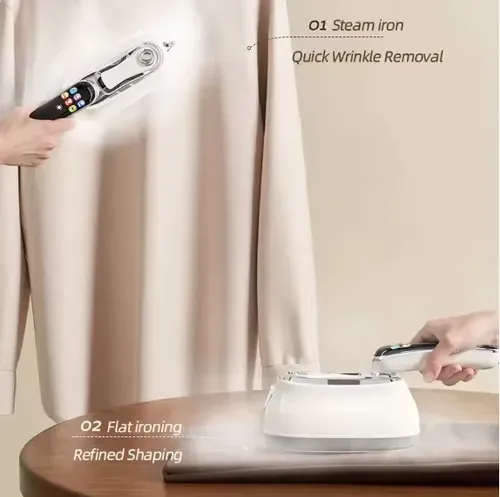 💨 6-Gear LCD Portable Handheld Steam Clothes Iron