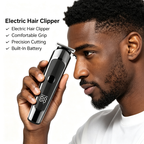 Multi‑Function Men Cordless Hair Clipper Grooming Kit With Charging Storage Base