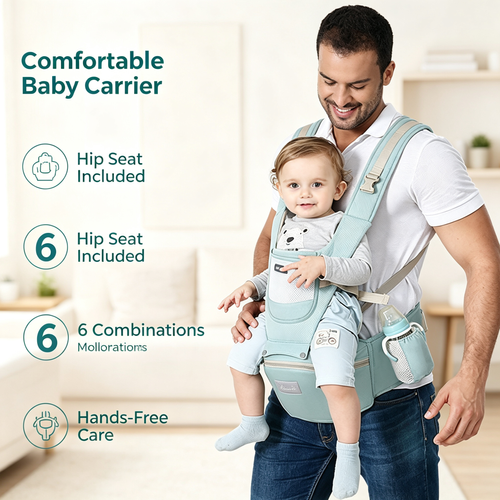 Breathable Hands‑Free Baby Hip Seat Carrier For Daily Use