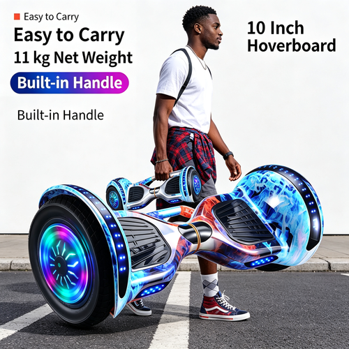 Self‑Balancing Hoverboard With Bluetooth Speaker, 25Km Range, LED Light Wheels