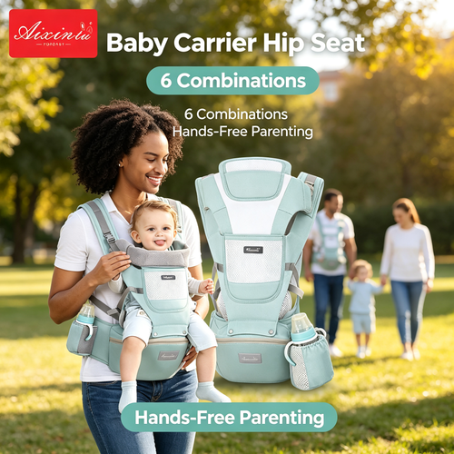 Breathable Hands‑Free Baby Hip Seat Carrier For Daily Use