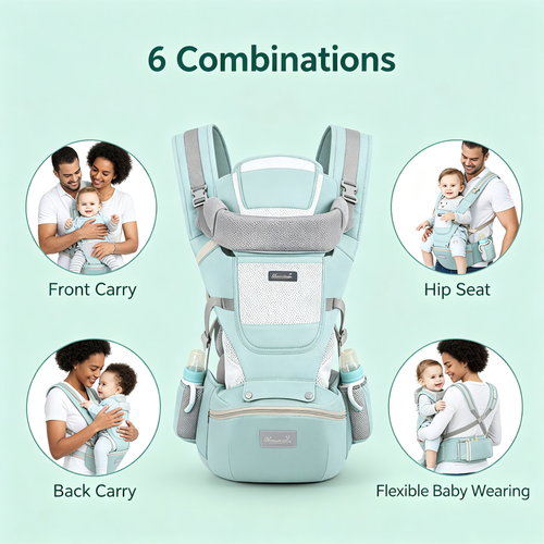Breathable Hands‑Free Baby Hip Seat Carrier For Daily Use
